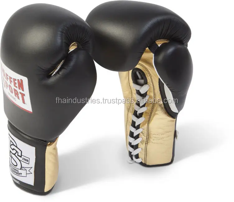 Boxing Gloves PU LEATHER with LACES Machine mould,Training,Competition 12OZ 