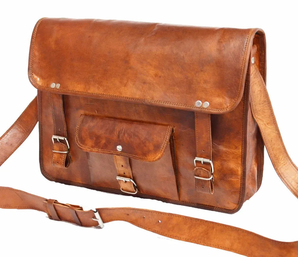 Rustic Sling Shoulder Bag Messenger Genuine Leather Handmade Cross Body Bag