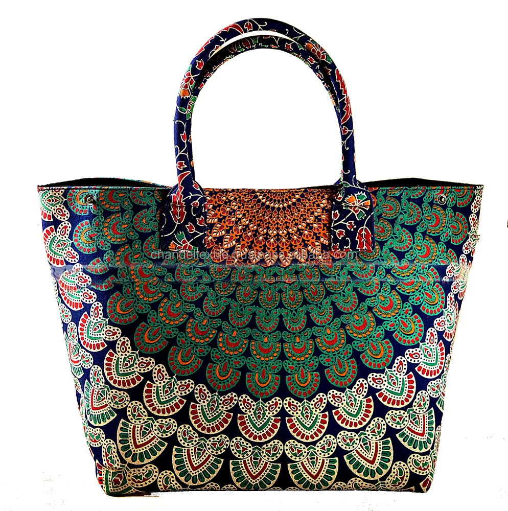 Mandala Handmade Mandala Bag Ladies Tote Purse Carry Hand Bag Handmade