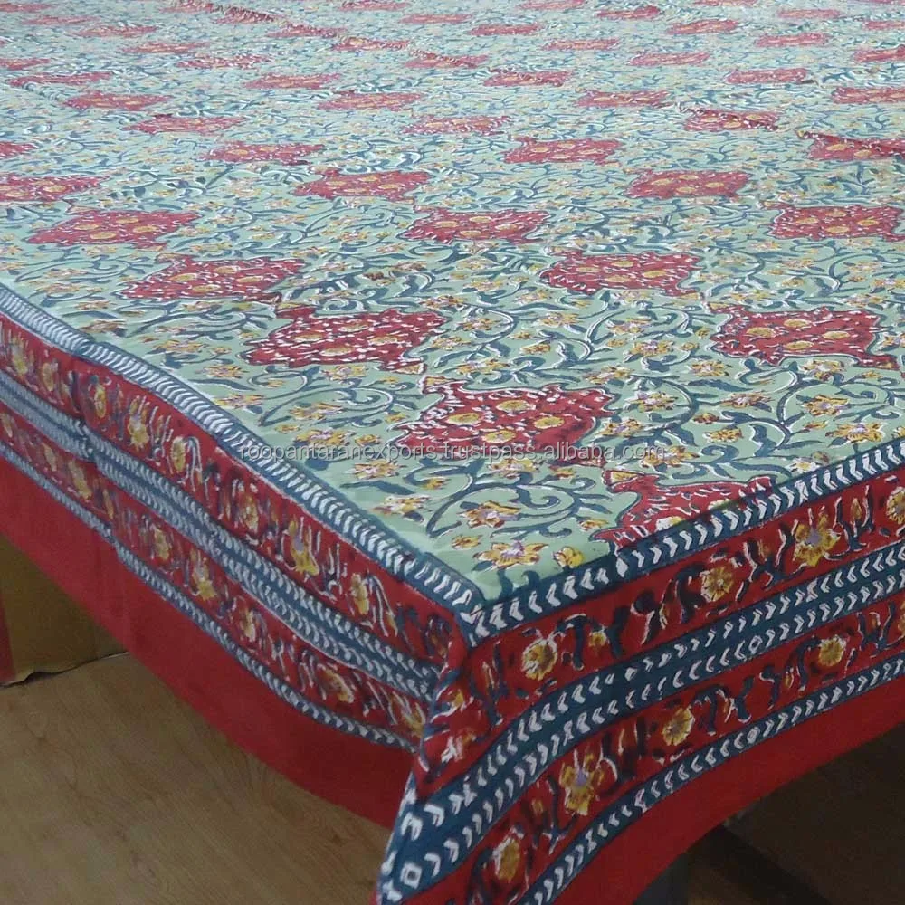 100% algodón Bloque de Mano tradicional indio vestido impreso material de tela artesanal