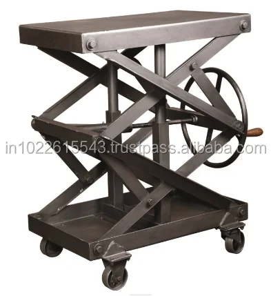Industrial Metal Scissor Lift Style Kitchen Cart Vintage Metal Storage Cart With Adjustable Height Buy Mini Scissor Lift Table With Wheel Double Scissor Lift Table Metal Legs Coffee Table Product On Alibaba Com