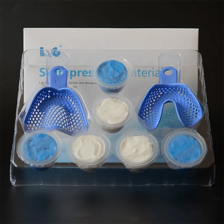 Teeth Impression Kit Putty Silicone Material Tray Teeth Molding Kit