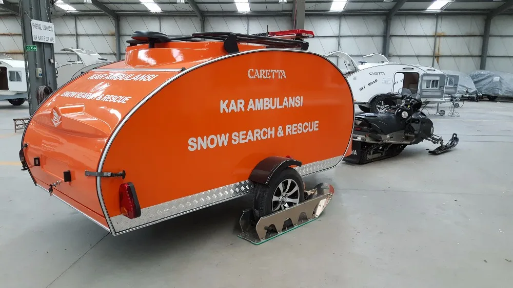 Caretta Snow Ambulance Search And Rescue Snowmobile For Sale Max Red