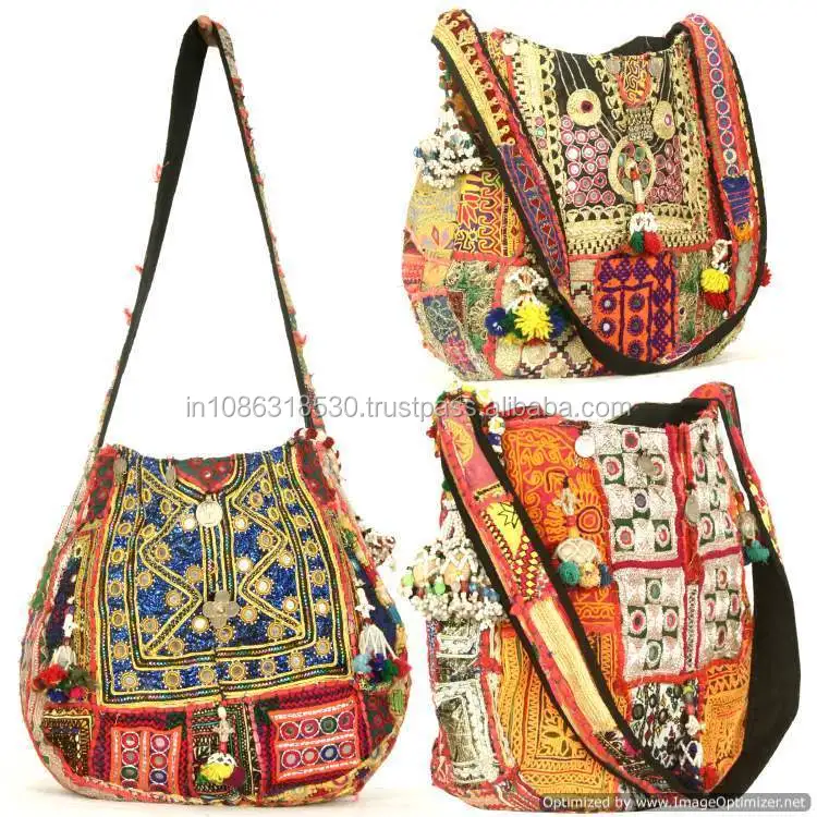 Ethnic Shoulder Bag cotton bag Indian handmade Banjara Tote Shoulder Bag Boho Women Hobo Tote Bag Vintage bag Gypsy Indian Handbag