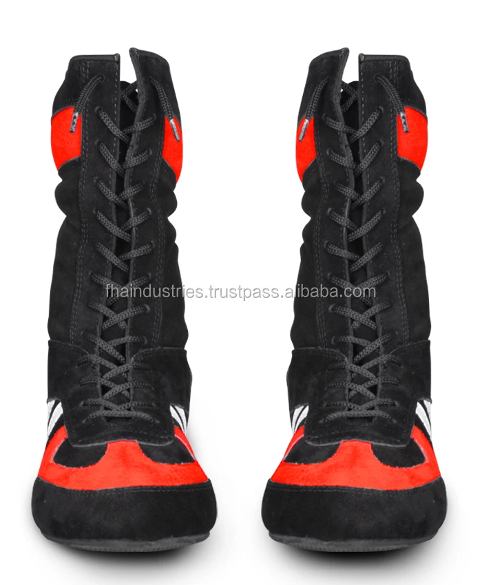 Боксерская обувь/длинная/полу/борьба/боевое искусство/фабрика/поставщик обуви из Sialkot пакистан FHA INDUSTRIES