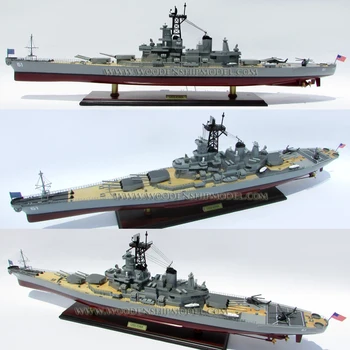 Uss Iowa (bb-61) Wooden War Ship Model - Wooden Model Ship - Buy Uss ...