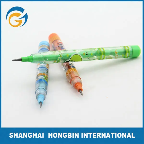 12 Colors Two Tip Plastic HB 2B Promotional Color Pencil_voghion.com