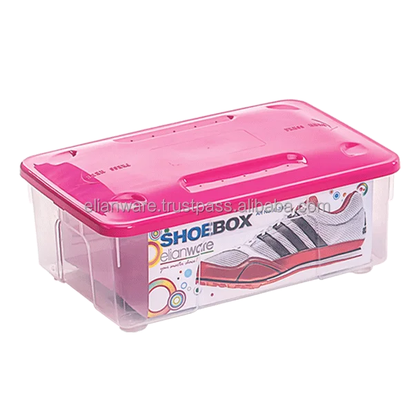 Elianware Wholesales Multipurpose Clear Transparent Plastic Shoe Box