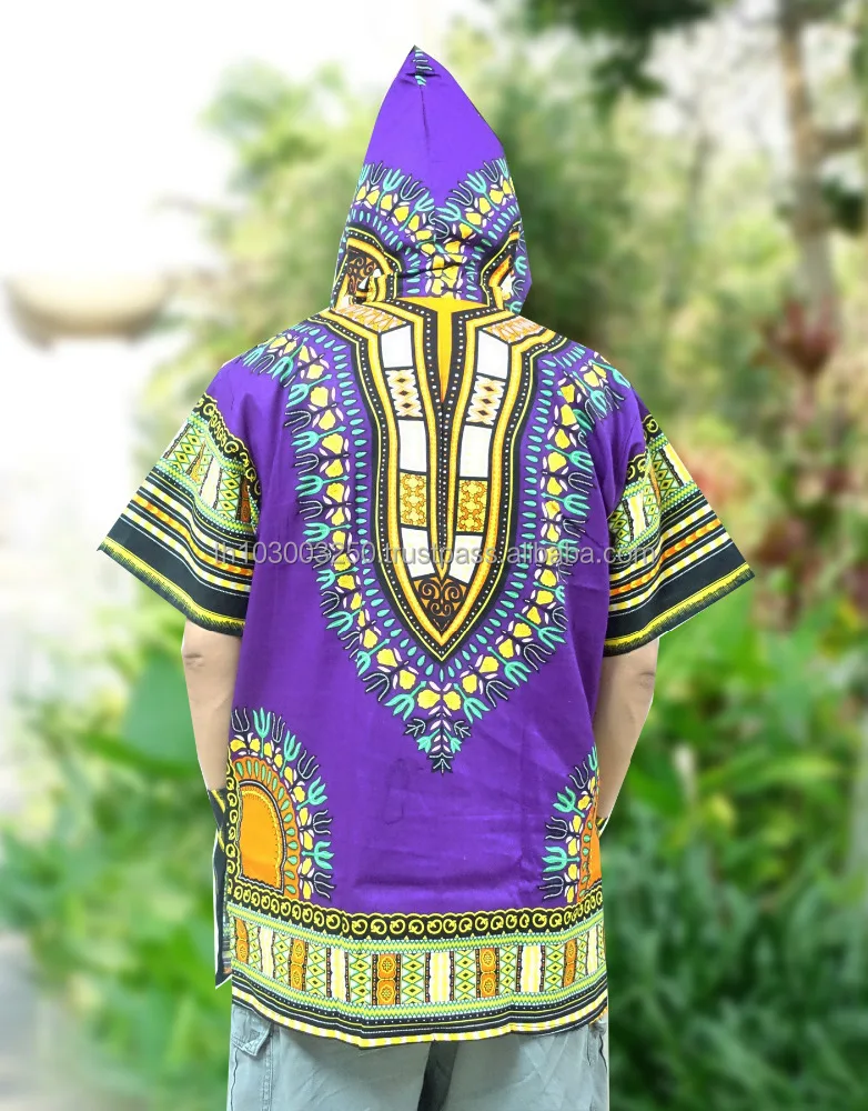 Unisex African Dashiki Shirt Dress Boho Hippe Gypsy Festival Tops