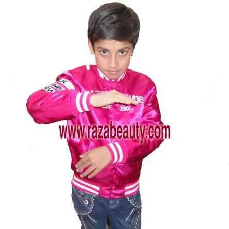 Pink satin hot sale baseball jacket