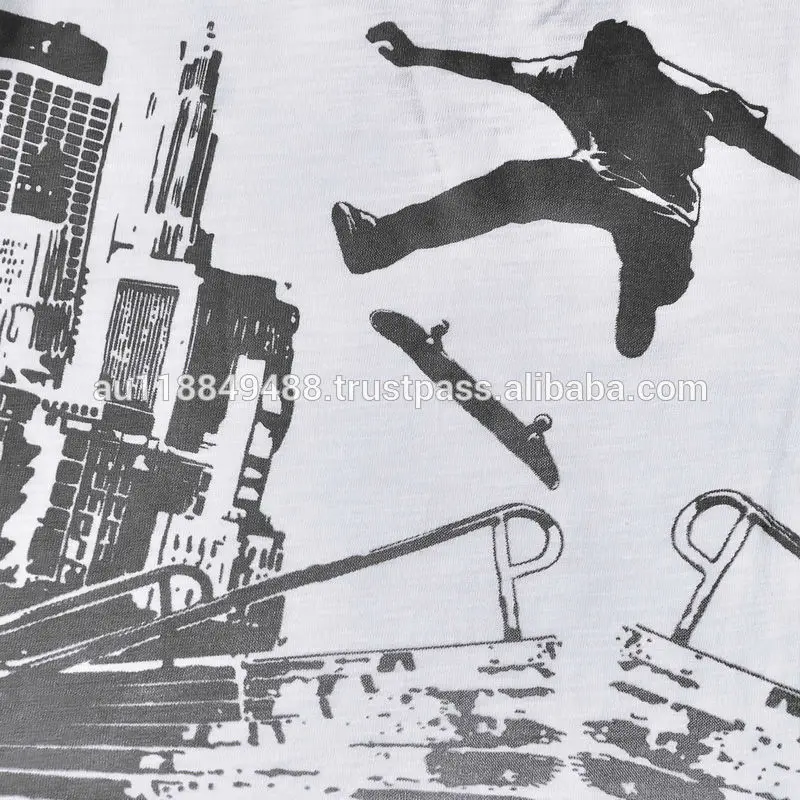 
 Austrialian городской крестовый поход, прохладный коротким рукавом скейт Tee мальчики стильная футболка  