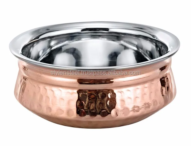 Steel Indian Serving Hammered Copper Kitchen Accessories Stainless
