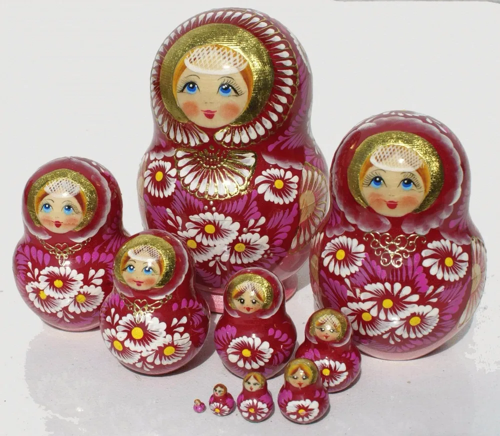 wooden doll with smaller dolls inside