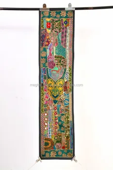 Marusthali Arazzo indiano ricamato a mano patchwork vecchio da