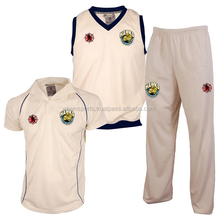 cricket uniform white