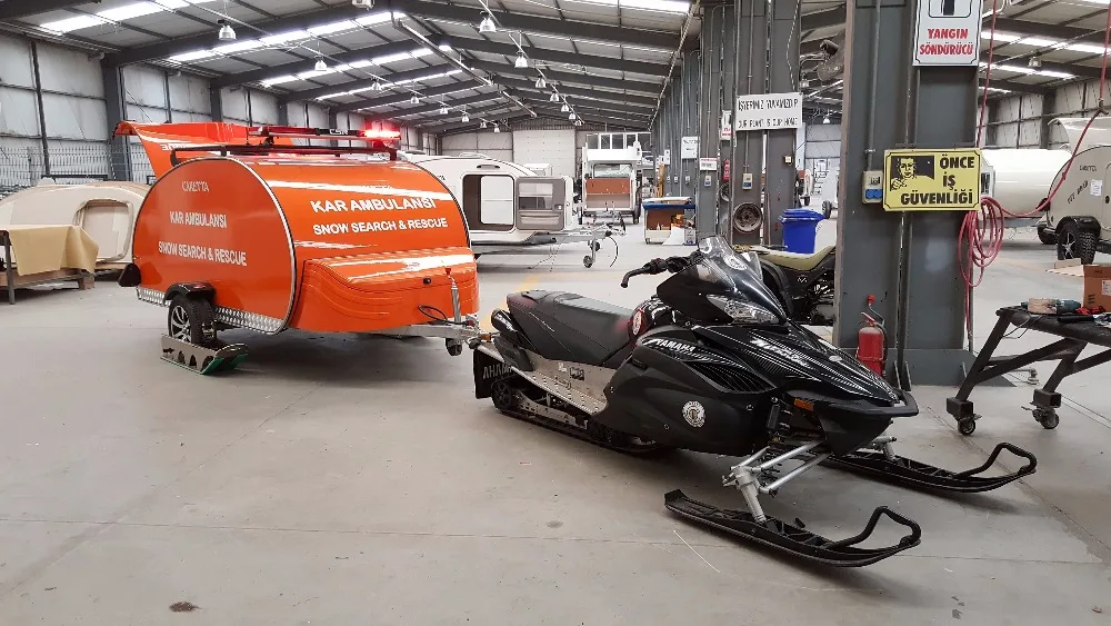 Caretta Snow Ambulance Search And Rescue Snowmobile For Sale Max Red