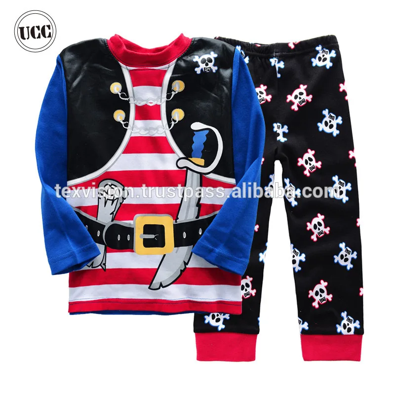 Мультфильм печать мальчиков с длинным рукавом 2 шт. комплект милый ребенок пижамы