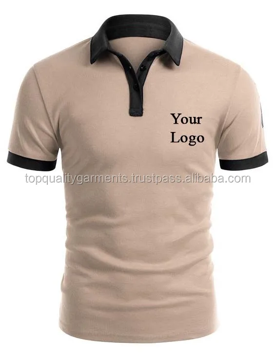 light brown polo shirt