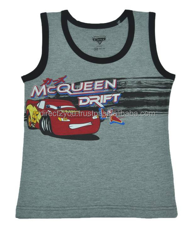 Оптовая продажа майка с принтом детский жилет Детские крутые хлопковые