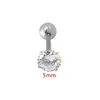 5mm CZ silver