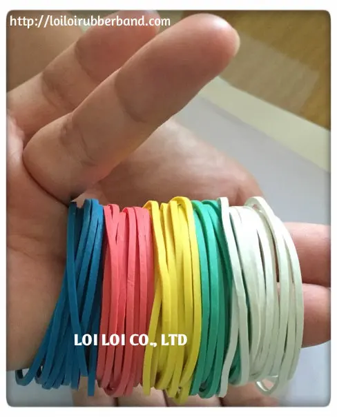 Вьетнам производитель 38 мм яркий цвет модная Натуральная Резиновая лента для денег или канцелярских принадлежностей термостойкие эластичные резинки