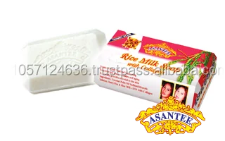 Savon au miel au lait de riz Asantee plus collagène AHA 1 pc Thai Herbal Radi