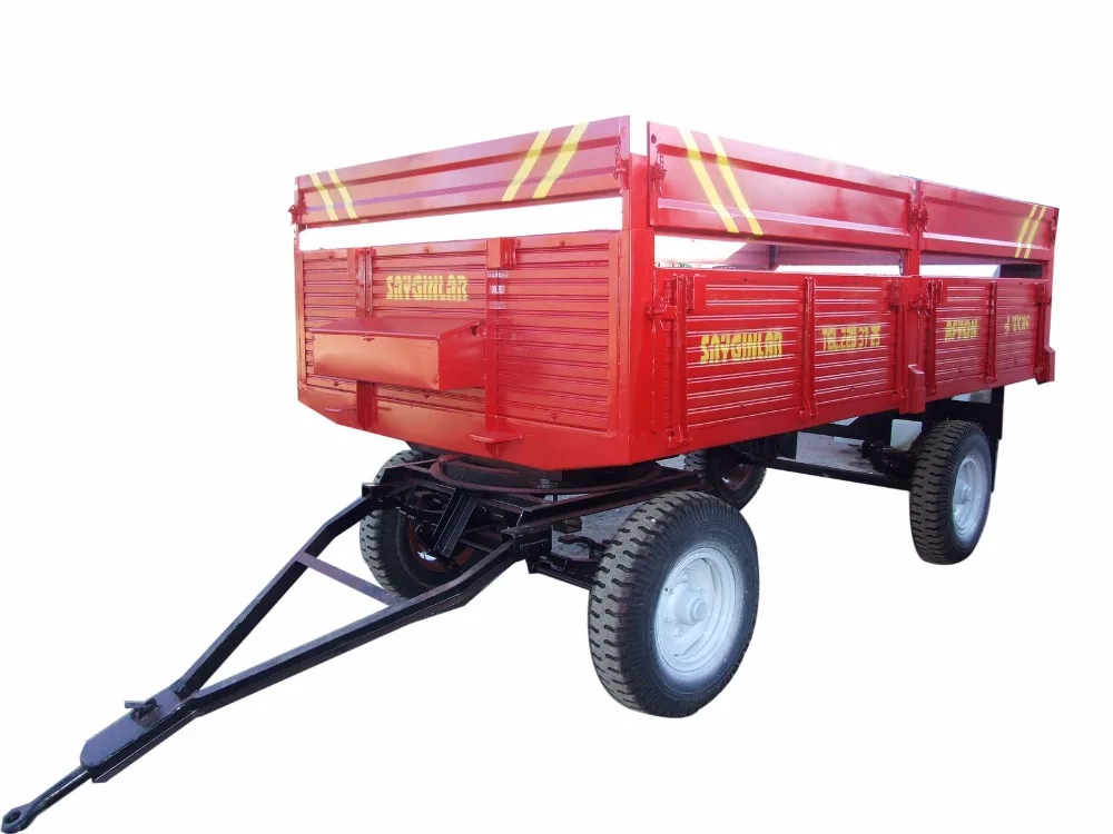 Double Axle Rear Or Side Hydraulic Tipping 4 Tones Farm Trailer Buy