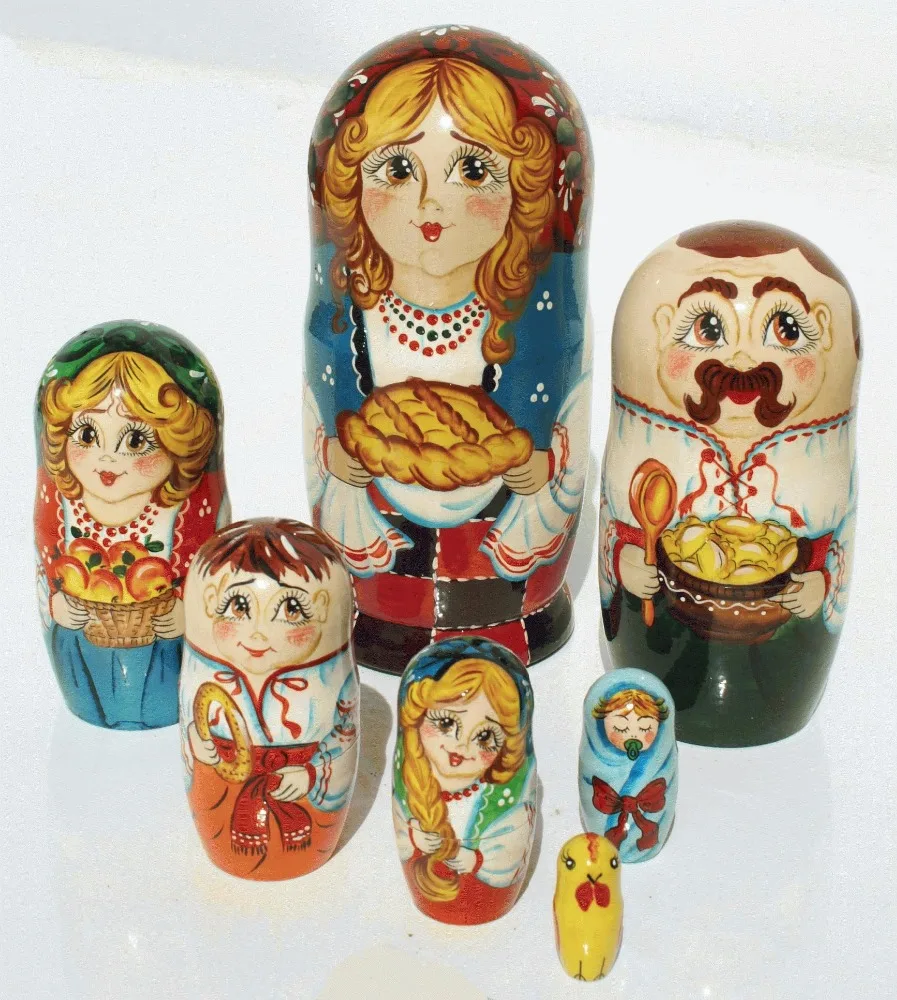 real russian nesting dolls