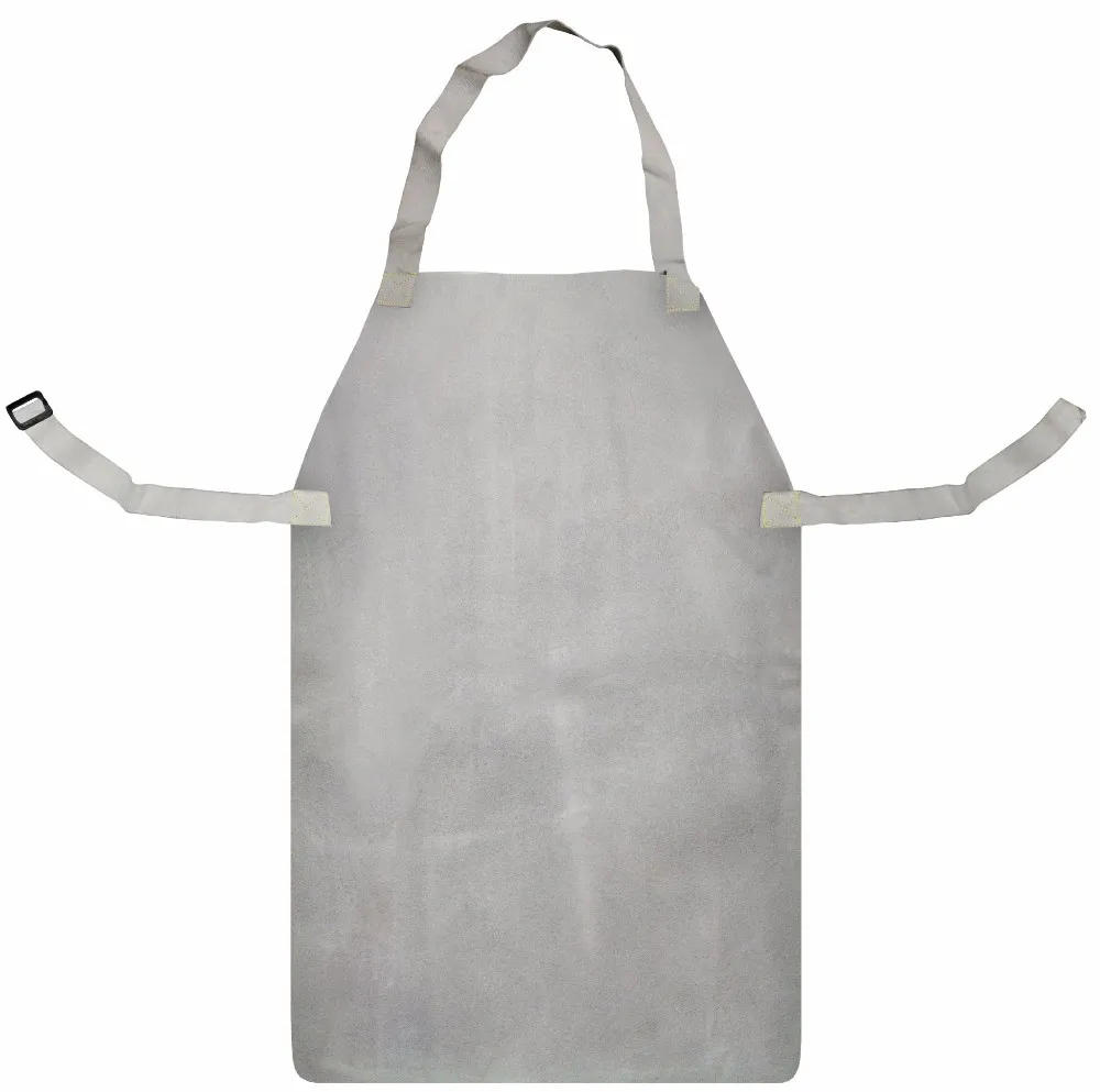Grey Chrome Leather Apron Size 24" x 36" With Buckle and Strap New 
