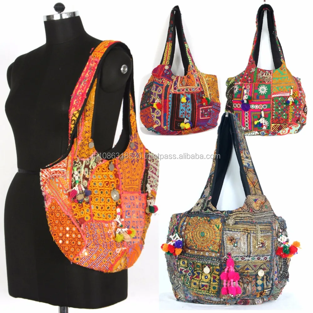 Cotton bag Handmade vintage Banjara Indian bag shoulder bag - Inspire Uplift