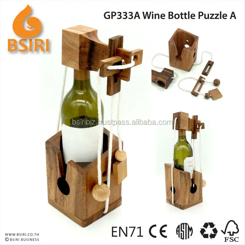 Wine Bottle Wooden Puzzle Games Buy Wood Game Pieces,Wooden Puzzle