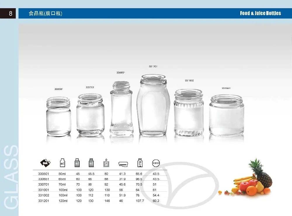 Ut Jar Transparent Food Glass Jars - Perfect for Honey & Cosmetics