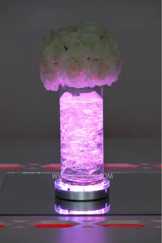 3 Pieces Lot Centerpiece Wedding Ideas Round Led Light Base Multicolor Rgb Remote Uplighter 3 Pieces Lot Centerpiece Wedding Ideas Round Led Light Base Multicolor Rgb Remote Uplighter
