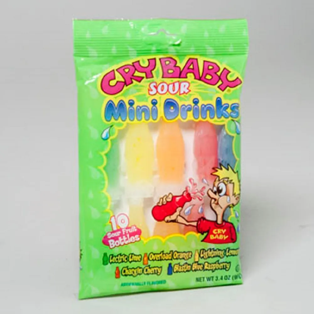 Cry Baby Sour Wax Bottles 10 Ct Peg Bag 740 Buy 液体キャンディー Product On Alibaba Com