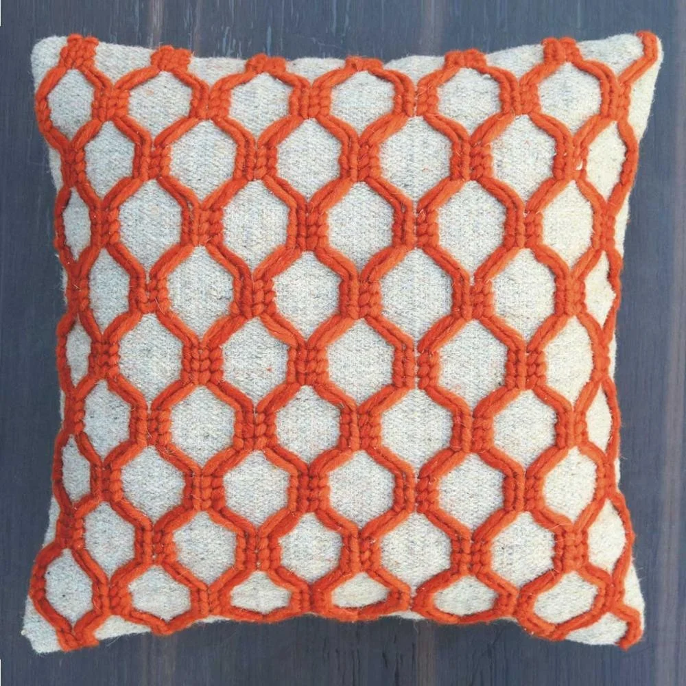 knitted wool cushions