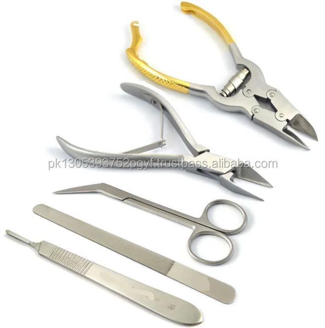 Инструменты для подибарии Chiropody, кусачки для ногтей с толстыми носками, кусачки для ногтей, набор из 5 шт./инструменты для подибарии