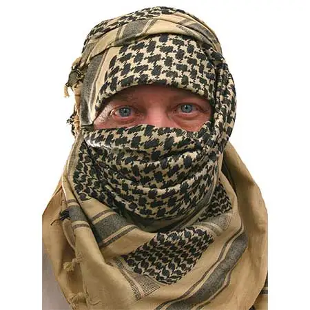 100% Baumwolle/Kopftuch-Military Wüste Keffiyeh Arabische Armee Wrap 