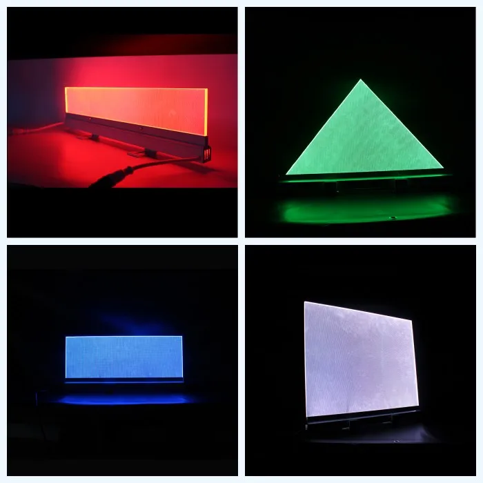 RGB Lights LED Acrylic Sign anging Blank Acrylic Plate