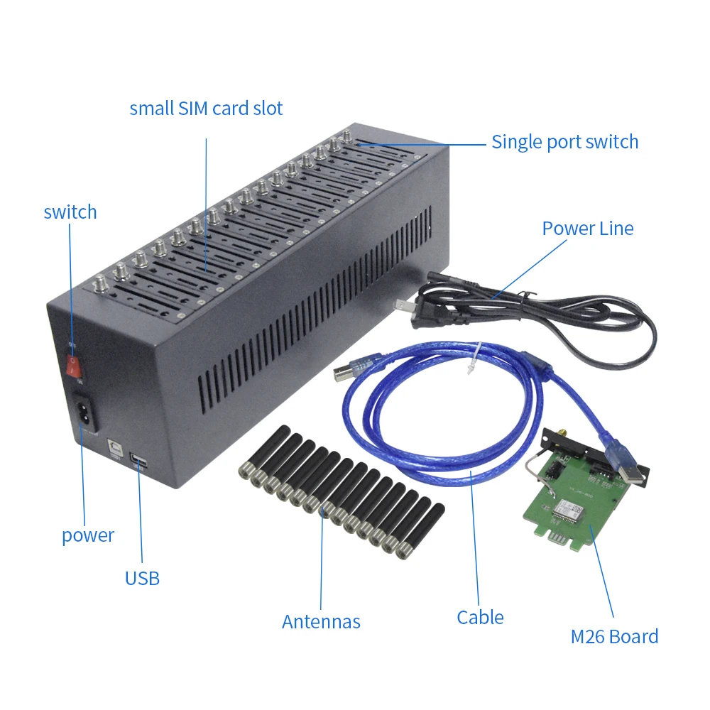 16 Ports Gsm Modem/gsm Network Equipment For Sending Bulk Sms Buy Gsm