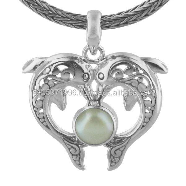 淡水パールと恋に落ちるドルフィンハート型ペンダント Buy Bali Silver Silver Pendant Bali Silver Jewelery Product On Alibaba Com