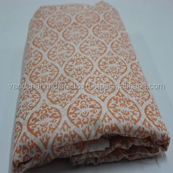 Хлопковая ткань с ручным принтом 5 ярдов