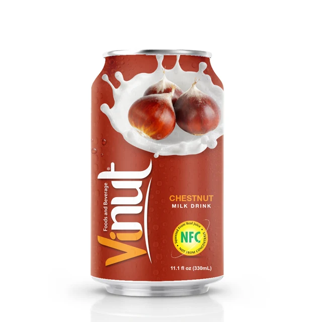 330ml Canned Chestnut Puree Juice Drink Low-Fat & Less Sugar