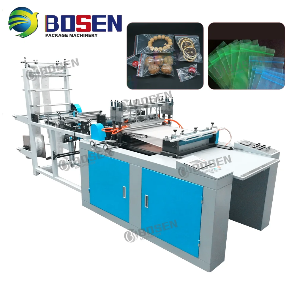 Full Automatic Plastic Film Ldpe Pp Sealing Bag Manufacturing Machine