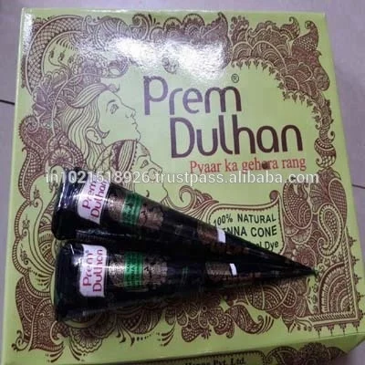 NATURAL PREM DULHAN HENNA MEHNDI TATTOO PEN CONES - HERBAL BASED | eBay