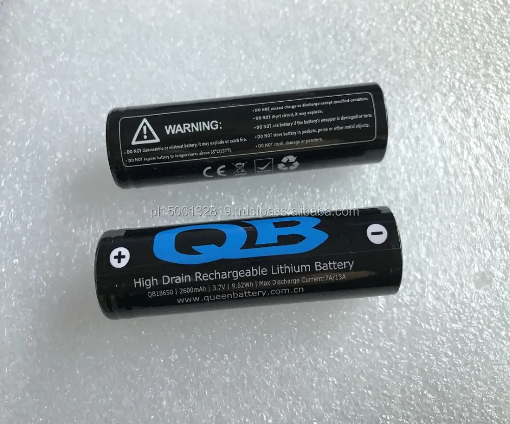 最新アイテム 1865電池 QB 2600mAh 2本