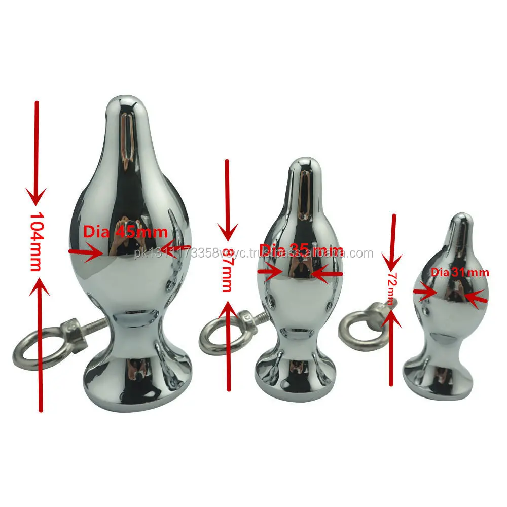 Unisex Butt Toy Plug Anal Insert Stainless Metal Steel G Stimulate Sex Products