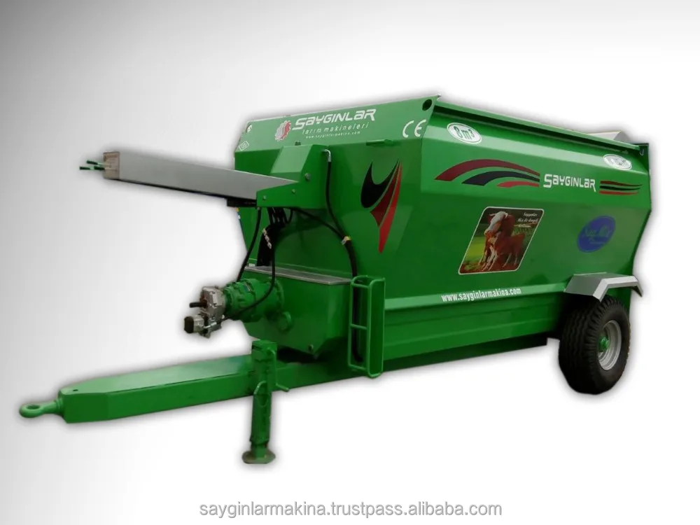 Cattle Feed Mixer Tractor Powered Turkish Quality 8m3 Cattle Feed Mixer