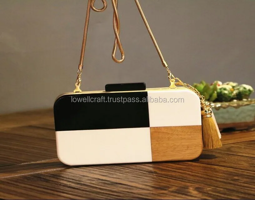 Indian Wooden Clutch Bags Acrylic Resin Lucite Bag Buy Women Acrylic