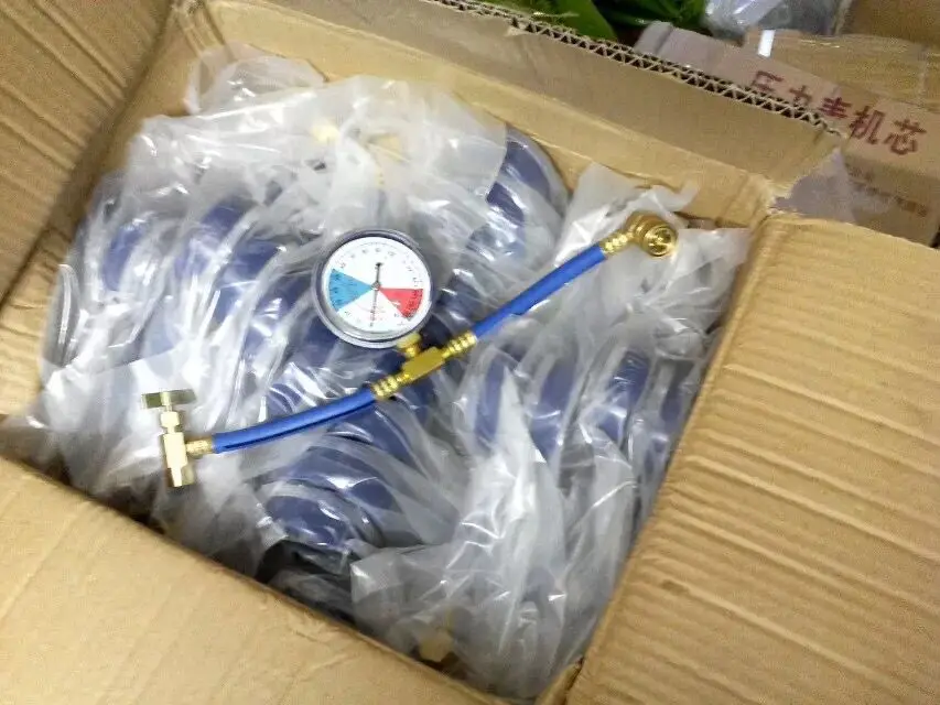 Charging Hose With Gauge For Car Air Conditioner Refrigerant Refill