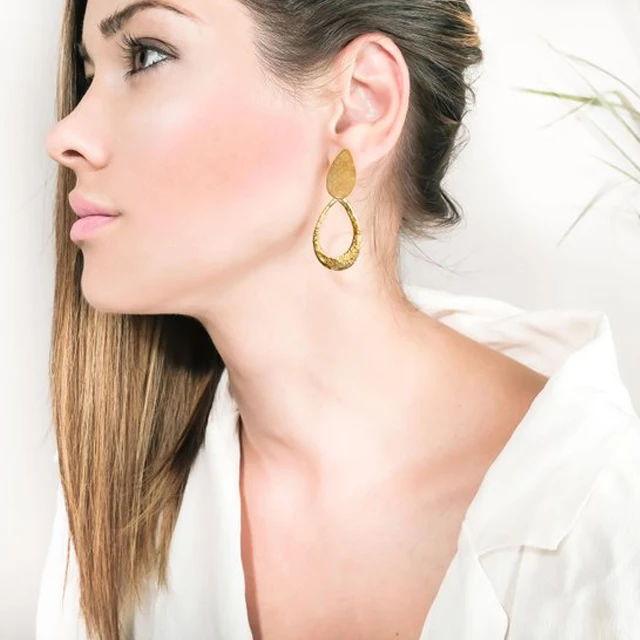 Most Popular Gold Filled Geometric Girls Stud Earring Manufactured In